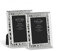 EDZARD 2er Set Fotorahmen Bilderrahmen Gubbio für Foto 10 x 15 cm, edel versilbert, anlaufgeschützt, mit Samtrücken, mit 2 Aufhängern, Fotorahmen zum Stellen und Hängen