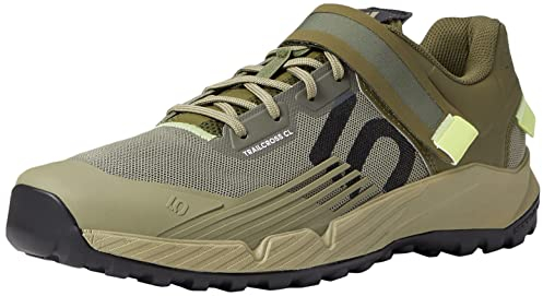 adidas Herren 5.10 Trailcross Radsportschuhe, zum Anklippen, Grün, Orbit Green/Carbon/Pulse Lime, 43 EU
