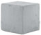 Ecopuf Block Pouf Fußhocker in Cord-Stoff - Vollständig abnehmbar - Quadratische gepolsterte Puff Hocker für den Innenbereich Dim 40x40 cm