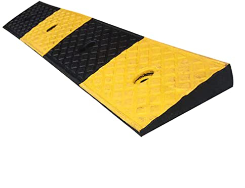HOLGVE Schwellenrampe, Auto-Hangrampe, Laderampen, Einfahrts-Bordsteinrampe, für Garage, Bürgersteig, Schwelle, Autos, Rollstühle, Fahrräder, Motorräder (Size : 100 * 25 * 9cm)
