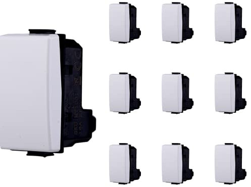 10 pcs Interruttore Unipolare, Compatibile Con Bticino Matix