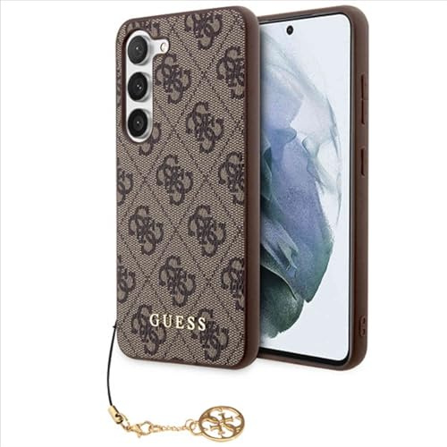 Guess Cell Phone Case GUHCP12L4GPSBR For iPhone 12 Pro Max And Small 6.7 Inch Brown 4G Metal Logo