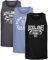 JACK & JONES Herren Tank-Tops Vielfältige Prints | Schmale Passform und atmungsaktive Baumwolle (3er Opt - 1 (3er Havka TT, XL))