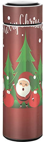 KAAVIYO Père Noël Rouge Bouteille d'eau Isotherme Mug pour en Acier Inoxydable Isolé