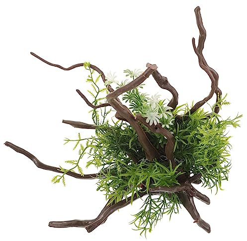 POPETPOP Plante Artificielle pour Aquarium Ornement Décoratif Fausse Plante pour Eau Douce Et Salée Réaliste