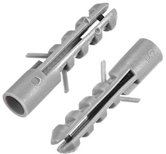 Expansionsbolzen 100 stücke 5x25mm Kunststoff Ankerbolzen Expansion Rohrsäule Beton Wandstecker Rahmenbefestigungen Röhre grau Fit für 3mm Schraube