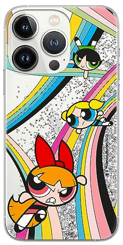 ERT GROUP mobile phone case for Apple Iphone 13 PRO MAX original and officially Licensed The Powerpuff Girls pattern The Powerpuff Girls 020, with glitter overflow effect