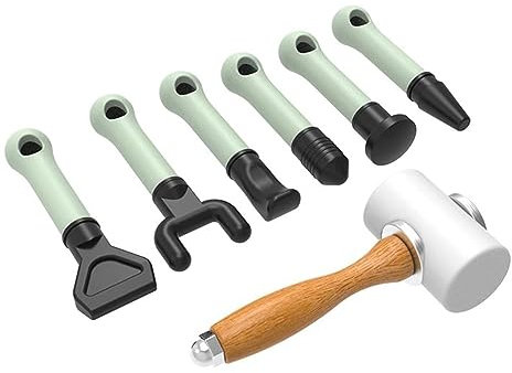 NICHOY Martello Ortopedico, Strumento per Terapia con Martello, Attrezzatura per percussione per Massaggio Sanitario con Shock per Martello spinale(7pcs)