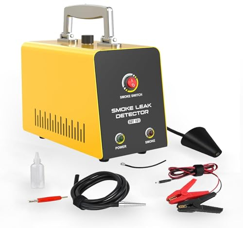BELEY Detector de Fugas de máquinas de Humo para automóviles EVAP Probador de Fugas de tuberías de Combustible para probar la hermeticidad los Sistemas de tuberías automotrices, para vehículos 12 V
