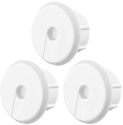 3Pcs Wall Bushing for Ethernet Cable, Desk Hole Cover Cable Wall Grommet for Holes Wall Hole Cover Desk Bushings Cable Wire Hole Cover for Wall Computer Desk Table Furniture