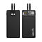 Éblouissant Cool Transparent Mecha Batterie Externe 30000mAh Grande Capacité Chargeur De Téléphone Portable Affichage Numérique Powerbanks avec Lignes (Size : 30000mAh, Color : Black)