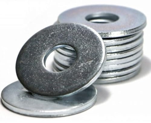 Large Flat Washer M20-20mm (Pack of: 10) Form G Zinc Galvanised Steel Penny Washers DIN 9021