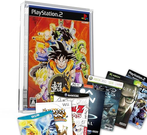 GoatWard Acryl Box für PlayStation 2 und Xbox 360 Videospiele - Acryl-Vitrine für PS2, XBOX360, WiiU, DVD Videospiele - staubdichte Vitrine (1 Stück) (PS2/XBOX)