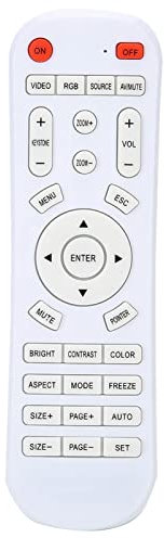DC 3V White Remote Control Controller Replacement for Projector Powered By 2 * AAA Batteries