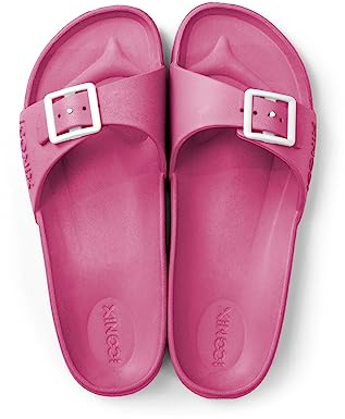 ICONIX Ciabatte Estive Donna - L'Essenziale per Mare, Casa e Piscina - Ciabatte Leggere e Confortevoli (Fucsia, Sistema Taglie Calzature EU, Adulto, Donna, Numero, Media, 40)