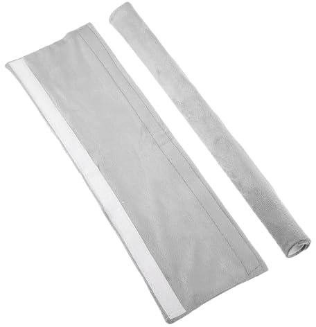 sourcing map 2Pcs Refrigerator Door Handle Covers, Velvet Kitchen Appliance Decor Handles Protectors for Fridge, Dishwasher, Oven, Keep Clean from Food Dirt, Oil Dirt (Light Gray)