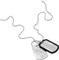 Diesel Men's Font Silver Stainless Steel Necklace, DX1553040