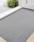 COLOR&GEOMETRY Large Door Matts Indoor 92 x 152 cm, Thin Indoor Door Mats Non Slip, Absorbent Dirt Trapper Easy Clean Doormats Inside, Grey (Rolled-up NO Creases)