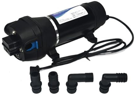 AC220V 110V eléctrico mini RV diafragma refuerzo autoaspirante vacío alternativo marino bomba de suministro de agua de alta presión FL-41/43(12V)