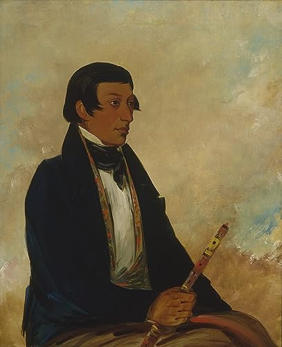 PSVDCTOO Vintage Wanddeko Bilder Poster Wandbild Little Chief a Chief von George Catlin Poster Wandbild Deko für Zimmer 60x90cm
