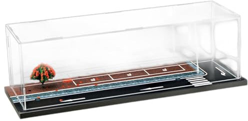 Qianly 1:64 Modellauto Aufbewahrung, Parkplatz Display, Freistehendes Diorama für Autos, Ecke