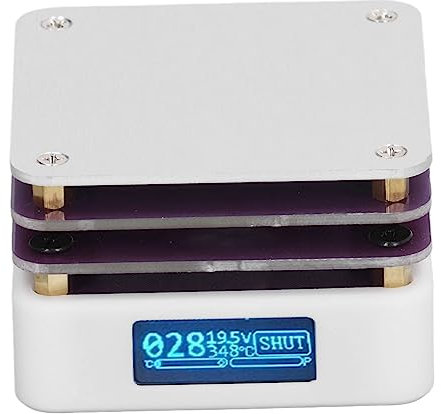 Mini Soldering Hot Plate, 65W 20V Smart Thermostatic Heating Table with Temperature Control, Screen Display, Electric Preheat Rework Heater for Lab