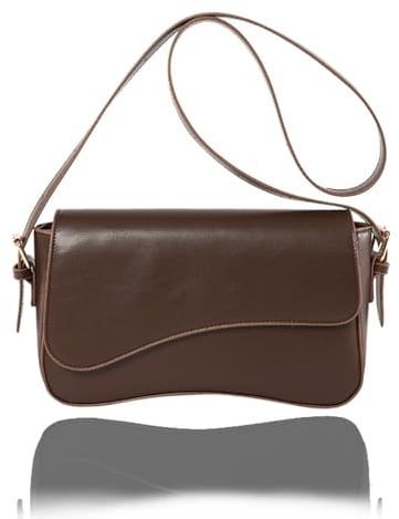Zolura-Geldbörse, Zolura-Umhängetasche, Zolura The Shoulder Bag, Retro-Tragetasche aus veganem Leder, Unterarmtasche für Frauen, Zolura-Tasche, Tragetasche, Umhängetasche (Kaffee, Einheitsgröße)