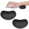 SOGHO 2 Stück Ergonomische Maus Handgelenkauflage, Schwarz, Schaumstoff, Minimalistisch, Für Maus, Laptop, Tastatur