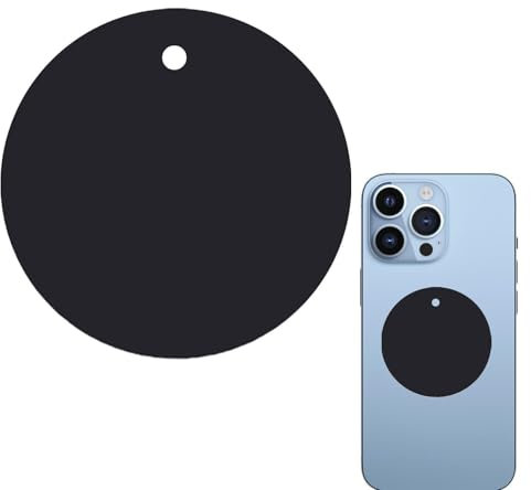 Pegatinas de metal para teléfono para montaje magnético | Placa Adhesiva para Soporte de Coche | Adhesivo de metal de 0,5 mm de grosor para soportes de ventilación, carcasas de teléfonos y salpicadero