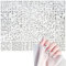 WD&CD 3D Nagelsticker Schwarz 30 Blatt Nagelaufkleber Selbstklebend Black White Blossom Nail Art Sticker Dekoration Nageldesign Zubehör