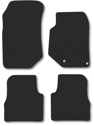 Peugeot 2008 (2019+) 5mm Rubber Car Mats | Heavy Duty Rubber Tailored Fit Floor Mats Full Coverage Durable Waterproof Accessories Easy Clean Anti Slip Made in the UK