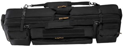 JISADER Borsa per Canna da Pesca Custodia per Canna con Tracolla Borsa a Tracolla Borsa per Attrezzatura da Pesca Borsa da Trasporto portacanna, Nero, 120 Cm