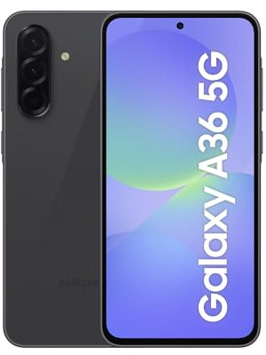 Samsung Galaxy A36 5G AI Smartphone ohne Vertrag, Simlockfreies AI Handy mit Android, 8 GB RAM, 256 GB Speicher, 50-MP-Kamera, Awesome Black, 2,5 Jahre Herstellergarantie [Exklusiv auf Amazon]