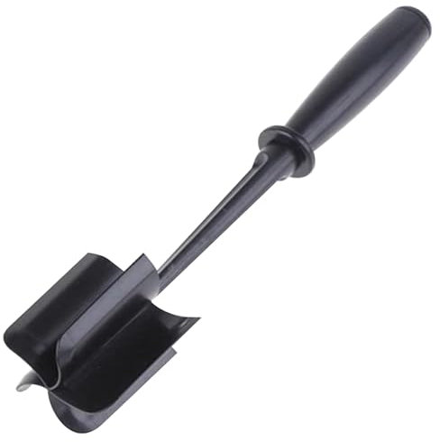 Herramienta de picador de carne molida Chopper de carne de plástico con cuchillas de molinillo fácil de limpiar la herramienta de aplastamiento de hamburguesas ergonómicas para cortar, mezclar, revol