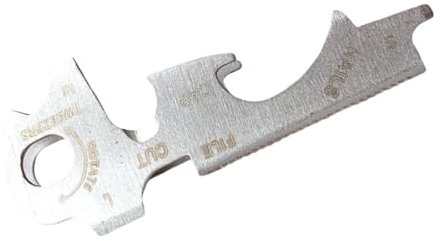 DOUDINGMAO Stainless Steel Multitool Keychains Outdoor Survival Multipurpose Keychains For Camping Hiking Cycling Emergencies Use Resistant Camping Gadget