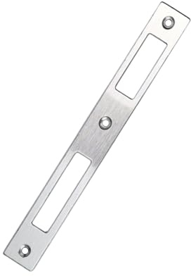 1 Stück Schließblech Edelstahl, Türanschlag für Türschlösser, Winkelschliessblech, Einlass-Schliessblech Zimmertür für Türschlösser (172 mm x 22 mm x 1.1 mm)