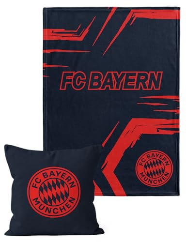 FC Bayern München Kuscheldecke und Kissen im Set Autumn FCB