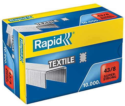 Rapid 24872300 Heftklammern 43/8mm Super Strong, verzinkt, 10000 Stück