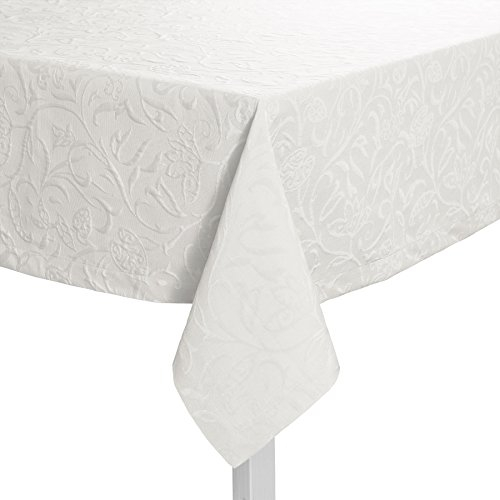 Pichler CORDOBA_100/100_BW hochwertig und bügelfrei - Mitteldecke 100 x 100 cm brillantweiß