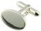 APS Silber 925 Oval Manschettenknöpfe 14 mm silber 925