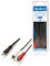 Câble Adaptateur Audio Jack 3,5 mm stéréo mâle vers 2X RCA mâles 10,0 m Noir