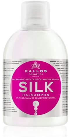 Kallos Cosmetics Hydrating Silk Shampoo for Dry Hair with Protein 1L
