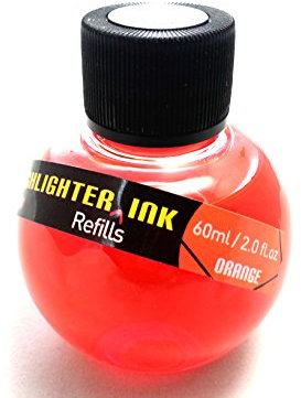 GELOB Textmarker Nachfülltinte, Textmarker, Füllfederhalter, Textmarker in loser Schüttung, Kunsthandwerk, Farbe, in Schönheit, Textmarker Nachfülltinte [orange]