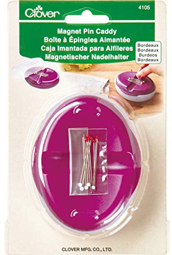 Clover CL4105 Magnétique Pin Caddy (Bordeaux) Plastique Rose 10.5x8x4.5 cm