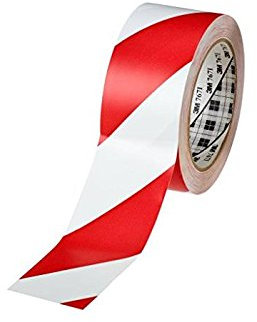 Scotch – Lotto di 3 rotoli nastro adesivo PVC morbido 767i, Rosso/Bianco