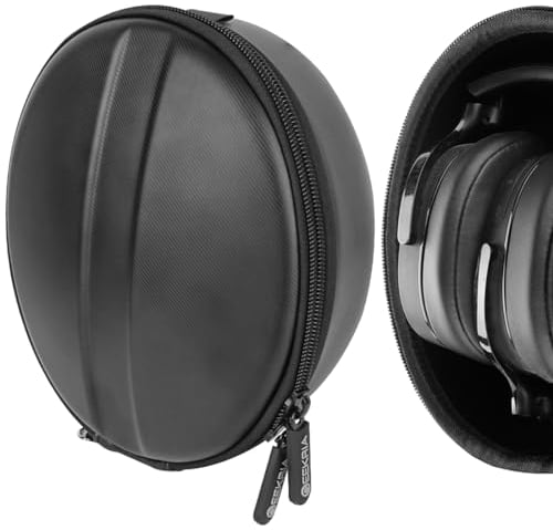 Geekria Shield Headphones Case Compatible with Skullcandy Riff 2, Riff, Crusher Evo/ANC/360, Hesh3, Replacement Hard Shell Travel Carrying Bag with Cable Storage (Black)