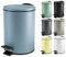 Spirella SP2285 Kosmetikeimer 3 Liter Edelstahl mit Absenkautomatik und Inneneimer Adelar Badezimmer Mülleimer Softclose Abfalleimer blau, Bleu Acier, 3 litres