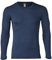Engel Natur, Herren Shirt Langarm, Wolle & Seide (50/52, Marine)