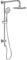 SOKA 9 Inch Rain Shower Head With Handheld Sprayer Bathroom System - Dual Combo 3-Setting With Hose, Faucet Set, and Slide Bar - Chrome