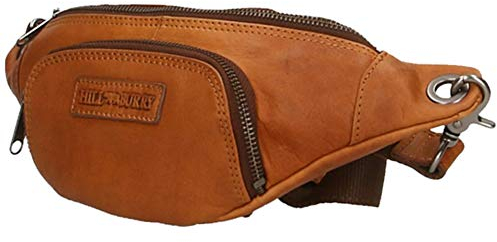 Hill Burry Bauchtasche Hüfttasche Gürteltasche Leder Männer Herren Damen braun